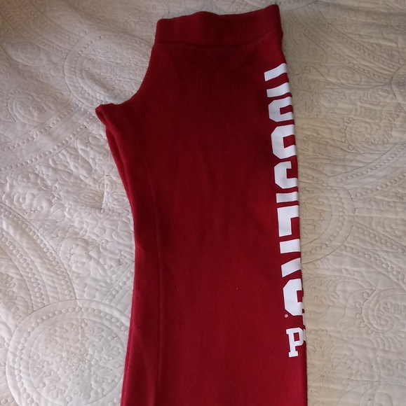 Pink Victoria's Secret Women's Indiana University Sweatpants - Picture 7 of 11